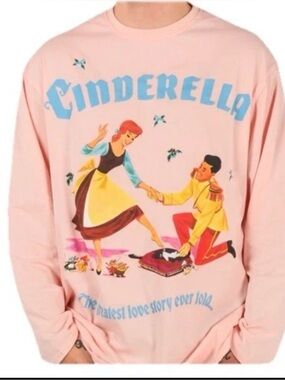 Disney Cakeworthy Cinderella Pink Women's Shirt Small Runs Big NWOT